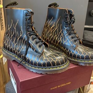 Dr. Martens "Studio Second Best" 1460 Black and Brown Combat Boots